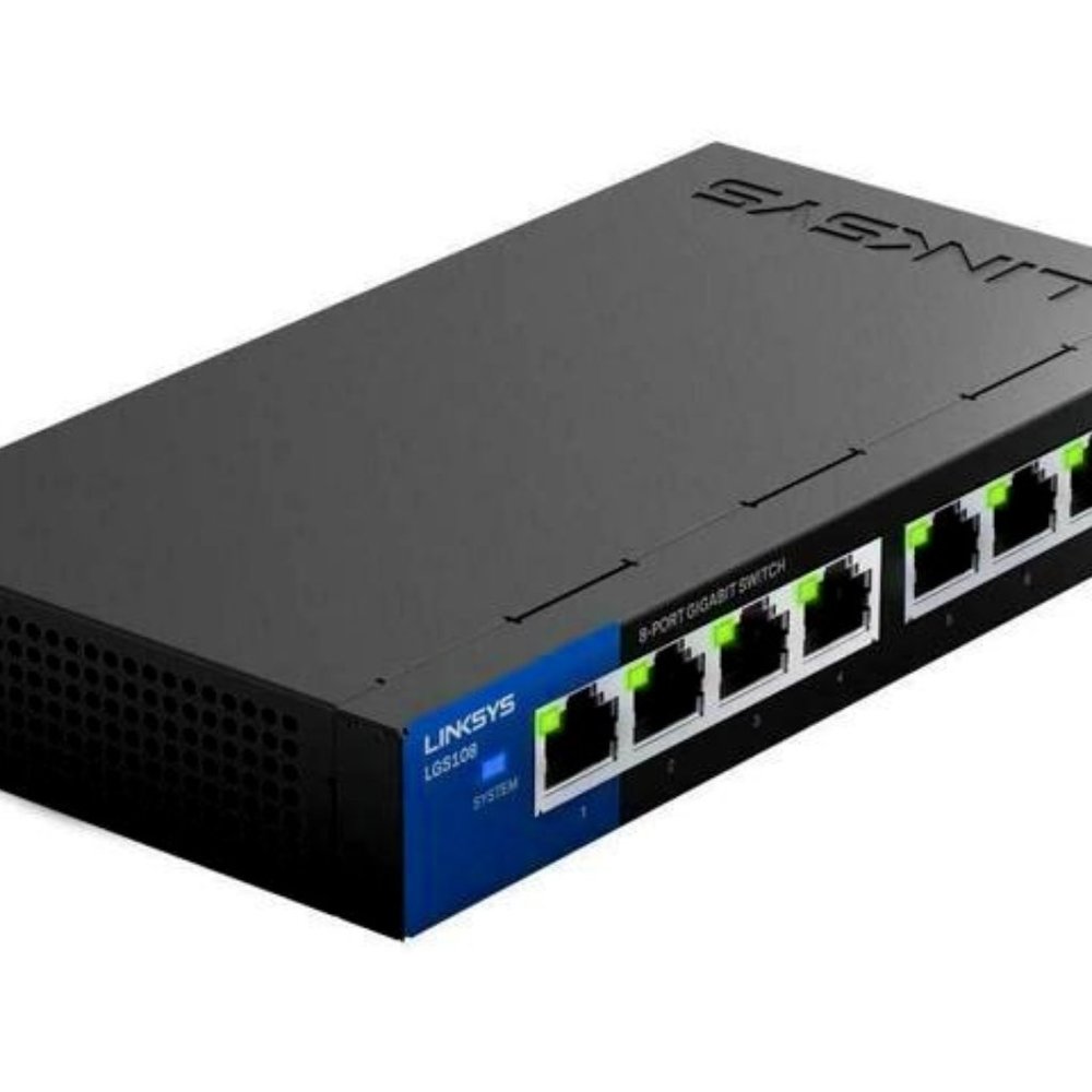 Linksys LGS108: 8-Port Business Desktop Gigabit Ethernet Unmanaged Switch, Compu